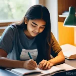 미국 대학교 기숙사 생활 - **Prompt 1: University Dorm Room - Study and Friendship**
"A brightly lit, clean, and organized ...